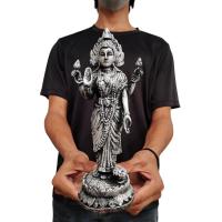 ราคา พระแม่ ลักษมี มหาเทวี วัดเเขกสีลม สีเงินโลหะ ขนาด 5 นิ้ว (25741562920)