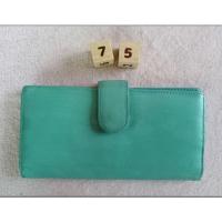 ราคา กระเป๋าสตางค์หนังแท้สีฟ้า (18848351397)