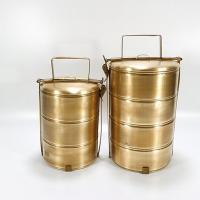 ราคา ปิ่นโตทองเหลืองสี่ชั้น ทองเหลืองไทยแท้ คุณภาพดี แบบขัดผิวด้าน (7788365381)