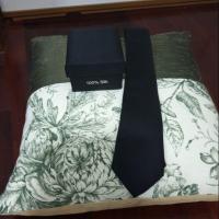 ราคา เนคไทผ้าไหมสีดำแท้ 100% (2889801831)