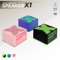ราคา ลำโพงไร้สาย MUSIC WIRELESS SPEAKER รุ่น X1 ลำโพงจับคู่ TWS Wireless Speaker (25739163618)