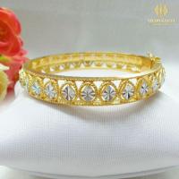 ราคา กำไลทองฉลุ 2K ข้าวหลามตัด ขอบตัดลาย เครื่องประดับไทย พูนทรัพย์ มีใบรับประกัน BG810200 (42369146316)