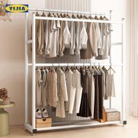 ราคา YIJIA2 เสา ราวแขวนผ้า ราวตากผ้า ราวตากผ้าสองชั้น 100/120/150CM โครงเหล็ก ราวแขวน ตากผ้าคอนโด มินิมอล (52250293045)