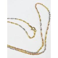 ราคา สร้อยคอเงินแท้ 92.5% สร้อยคอสามกษัตริย์ ชุบทองแท้ ลายเกลียว (14104625550)