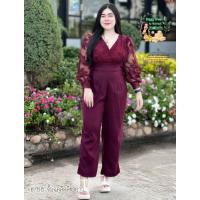 ราคา จั๊มฉลุลิลลี่ขายาว ฮ768 จั๊มสูทสาวอวบ ชุดขายาวสาวอวบ ชุดคนอ้วน ชุดไปเที่ยวสาวอวบ ชุดไปงานแต่งสาวอวบ ชุดไปงานบวชสาวอวบ (16197636924)