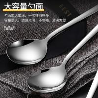 ราคา 304 สแตนเลส 316 ช้อนครัวเรือนกินช้อนซุปช้อนสไตล์เกาหลีด้ามยาวช้อนหนากวนช้อนซุปขนาดเล็ก สปอ (27242866896)