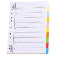 ราคา Index อินเด็กซ์กระดาษ ที่คั่นแฟ้ม 10 หยัก คละสี ขนาด A4 GRAPHIC (4372021826)