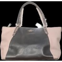 ราคา COACH : Ava Tote in Exotic Trim Leather F38308 (29357708345)