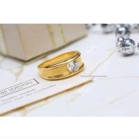ราคา แหวนผู้ชาย แหวนเพชรหุ้มทองคำแท้ ฝังเพชรสวิส (25952508447)