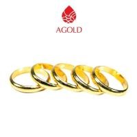 ราคา AGOLD แหวนทอง ลายเกลี้ยง ครึ่งสลึง ทองคำแท้ 96.5 (2668932289)