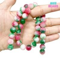 ราคา หินฮกลกซิ่ว หินหยก 3 สี (แต่งสี) ขนาด 10 มิล เส้นยาว ❗ แถมฟรี ลวดตัวนำ + ไหมร้อยหิน ❗ สัญลักษณ์ของความสุข Hok lok Xiu (8272727946)