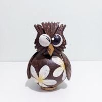ราคา กระปุกออมสินกะลามะพร้าว รูปนกฮูก กระพริบตาข้างเดียว (22383661178)