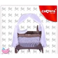 ราคา เตียงเด็กcamera ลายจุดสีน้ำตาล (1256659190)