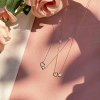 ราคา Kissmebythesun - Be mine Necklace | สร้อยคอหัวใจคู่ ชุบทองคำขาว 14k (24661742973)