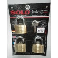 ราคา SOLO กุญแจชุด SOLO กุญแจคีย์อะไล้ท์ SOLO 3 ตัวชุด 50มม. รุ่น KA.N-50/3 ตัว/ชุด (แท้) !!! ราคาดี !!! (8801980311)