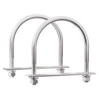 ราคา 2 ชุด 304 สแตนเลสรอบงอ ยู-โบลต์ 3.5"(89มม) ความกว้างด้านใน 4.57"(116มม.) ยาว ม8 พร้อมถั่ว แผ่นเฟรม เครื่องซักผ้า อุปกรณ์เสริมสําหรับเรือรถพ่วงเพลาเรือใบรถพ่วง (42824978354)