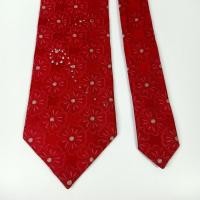 ราคา เนคไท มือสอง Louis Quatorze Men's Sparkle Tie Crystallized with Swarovski Red Floral Design (41016047251)