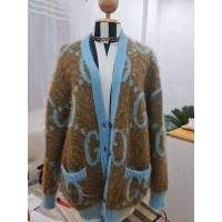 ราคา ส่งต่อ Gucci Reversible Brown & Blue Mohair Oversized Gg Cardigan (18824552038)