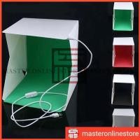 ราคา Mini Studio Photo Photo Box แบบพกพาพร้อมไฟ LED ขนาดขนาดเล็ก 4 ฉากหลังสีดําสีแดงสีขาวสีเขียว (43805715366)
