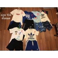 ราคา ชุดเช็ตเสื้อและกางเกงเด็ก adidas แท้ มือ2 ทุกชุดขนาด104 (23158842991)
