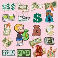 ราคา 21รูปแบบตลกเงินเคลือบ หมุด เข็มกลัดสร้างสรรค์ดอลลาร์ป้ายเข็มกลัดการ์ตูนสกุลเงินดอลลาร์โลหะปกขาอุปกรณ์เครื่องประดับ (25179109303)