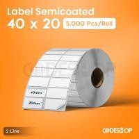 ราคา กระดาษฉลากบาร์โค้ด 40x20 สติ๊กเกอร์ราคาฉลากบาร์โค้ด 40 x 20 Semicoat (41920965812)