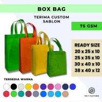 ราคา Goodie Bag กระเป๋าช้อปปิ้ง ถุงผ้าสปันบอนด์บ๊อกซ์ - ธรรมดา (29892343196)