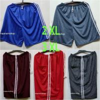 ราคา กางเกงขาสั้นไซส์ใหญ่ 2XL 3XL เอวยางยืดติดแถบข้าง (16976096934)