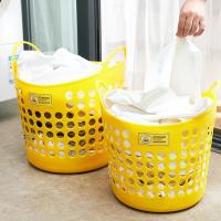 ราคา เป็ดน้อยสีเหลืองน่ารักตะกร้าเสื้อผ้าสกปรกตะกร้าเปิดขนาดใหญ่ตะกร้าซักผ้ากลวงพร้อมที่จับหนาตะกร้าเสื้ (28271814509)