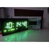 ราคา นาฬิกาดิจิตอล LED DIGITAL CLOCK นาฬิกาแขวน นาฬิกาตั้งโต๊ะ นาฬิแขวนติดผนัง Number Clock แขวนผนัง (รุ่น 4622) 45x22x3cm (5043281001)