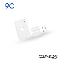 ราคา CommScope® L Type Flush Mounted Faceplate, 1 - 4 Ports, White, Flame Retardant & Thermoplastic (42558959607)