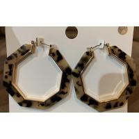 ราคา ต่างหูลายหินอ่อน ทรงเลขาคณิต (8166041692)