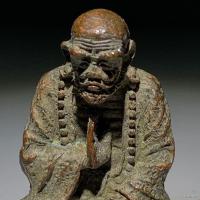 ราคา ∈ชนบทได้รับของเก่า ของเก่า ทองแดง ของเก่า พระโพธิธรรมปรมาจารย์ชาสัตว์เลี้ยงเครื่องประดับขนาดเล็ก ของเก่ารูปปั้นพระโพธิธร (18775956095)