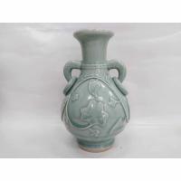 ราคา แจกันศิลาดลลายดอกไม้และไม้เลื้อยสีเขียวจีนโบราณพร้อมห่วงราวระเบียง (18885320754)