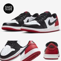 ราคา (พร้อมส่ง ของแท้ 100%) Air Jordan 1 Low OG "Black Toe" (2023) (22150059516)