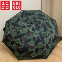 ราคา ร่มญี่ปุ่นมือสอง ร่มพับ 3 ตอน ลายทหาร แบรนด์ UNIQLO (25285361002)