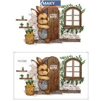 ราคา MAKY สติ๊กเกอร์ติดผนังการ์ตูน 3D ลายกระต่าย เหมาะสำหรับวันวาเลนไทน์และใช้ประดับห้องนอนของเด็ก (56650501057)