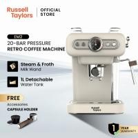 ราคา Russell Taylors เครื่องชงกาแฟสด Retro Coffee Espresso Machine EM2 กาแฟเเคปซูล Capsule Holder (26233899767)