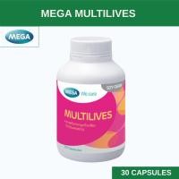ราคา MEGA We care เมก้าวีแคร์ MULTILIVES 30 's มัลติไลฟ์ ผลิตภัณฑ์เสริมอาหาร 30 เม็ด (43568946740)
