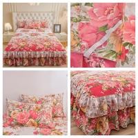 ราคา [ของใหม่]ฝาครอบที่นอนกระโปรงลูกไม้ ผ้าปูที่นอน ชุดผ้าปูที่นอน 3ฟุต 3.5ฟุต 5ฟุต 6ฟุต สีทึบ กันไรฝุ่น ปลอกหมอนฟรี รัดมุม360° สูง8นิ้ว พร้อมส่ง (43457659318)