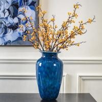 ราคา ** พร้อมสต็อก ** ขายร้อน * โมเดิร์นแสงหรูหรานกยูงแจกันแก้วสีฟ้าเครื่องประดับห้องนั่งเล่นการจัดดอกไม้ห้องนั่งเล่นทางเข้ารุ่นห้องขาย (42561013386)