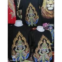 ราคา เสื้อยืด​ลายไทย​ ลาย​ท้าวเวสสุวรรณ​ (15547347652)