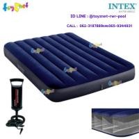 ราคา Intex ที่นอนเป่าลม 4.5 ฟุต "โครงสร้างใหม่นอนสบายขึ้น" ดูราบีม 1.37x1.91x0.25 ม. รุ่น 64758 + ที่สูบลมดับเบิ้ลควิ๊ก วัน (7161905346)