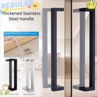 ราคา มือจับประตู เนบูลาร์ สแตนเลสทั้งสองด้านความหนาจับสวมทนสนิมท่อสี่เหลี่ยมมือจับประตูกระจกประตูไม้โลหะประตู (29892079524)