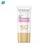 ราคา L'oreal ลอรีอัล ปารีส ยูวี ดีเฟนเดอร์ โกลว์ อัพ เดลี่ ซันสกรีน เอสพีเอฟ50+ พีเอ++++ 50 มล. (7386788235)