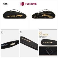 ราคา Li ning กระเป๋าไม้แบดมินตันขนาดกะทัดรัดพิเศษ - สีดําตัดทอง - กันน้ํา (28440031430)