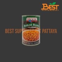 ราคา บรูค ถั่วขาวในซอสมะเขือเทศ 425 กรัม. BROOK Baked Beans in Tomato Sauce 425 g. (41654510325)