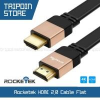 ราคา Rocketek สาย HDMI Flat - รองรับสายเคเบิลแบบแบน HDMI 2.0 4K - ความยาว 1.5 / 3 / 5 เมตร - สั้น 50 ซม. (26460073464)