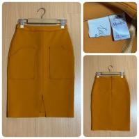 ราคา ส่งต่อ กระโปรง shaka size xs สีเหลืองมัสตาร์ด เอว 25-26“ (27655648155)