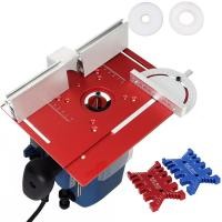 ราคา 85X85 เราเตอร์แผ่นแทรก ไม้บรรทัดไฟฟ้า แบบสองรู สําหรับอัพเกรดโต๊ะเลื่อยไม้ชุดแผ่นเราเตอร์ อลูมิเนียม (41625457930)